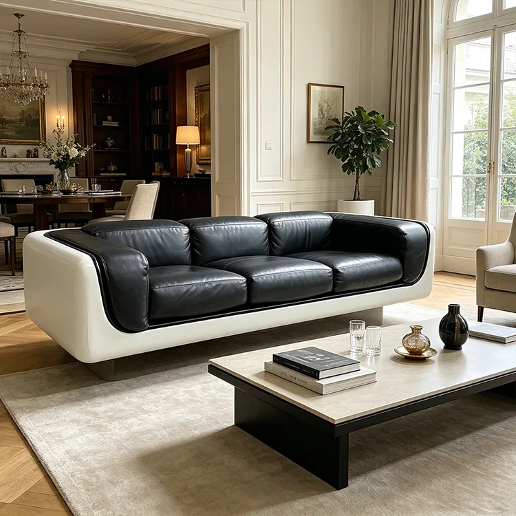 Kommerciel glasfiber lædersofa