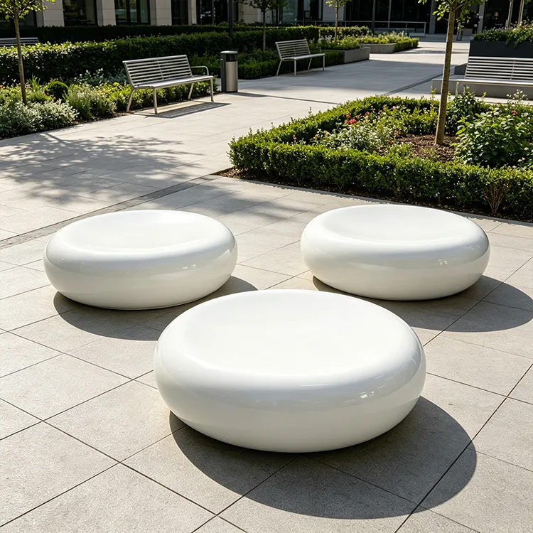 Kommerciel FRP Pebble Bench
