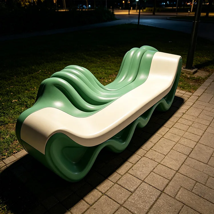 Art Wave Fiberglass Lounge Bench