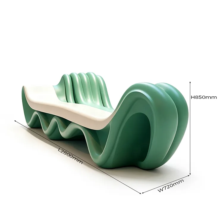 Art Wave Fiberglass Lounge Bench
