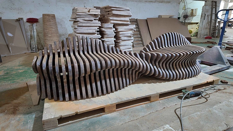 Custom Parametric Wood Bench